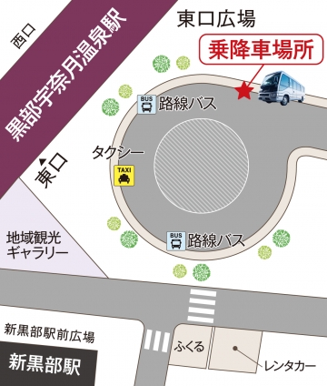 黒部宇奈月温泉駅乗降場所